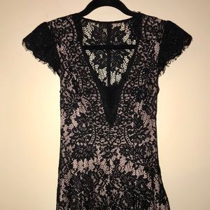 Black lace dress